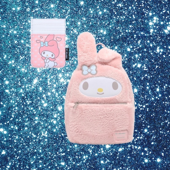 Loungefly My Melody Fuzzy Mini Backpack